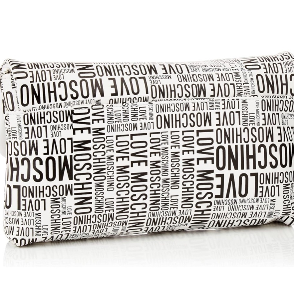 Love Moschino Black and White Clutch